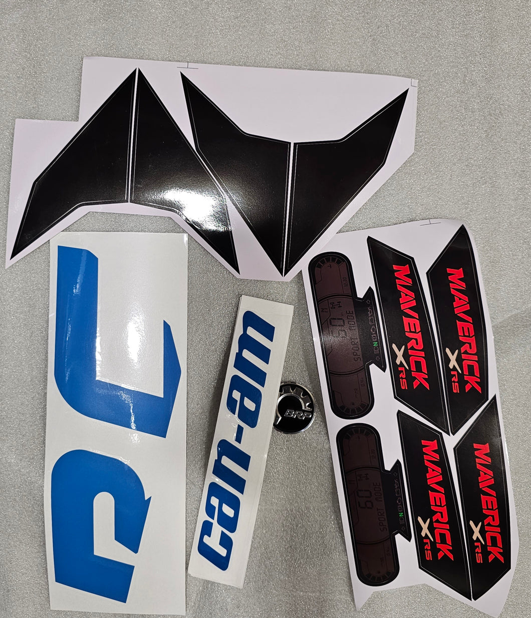 Can-Am Maverick Blue Stickers