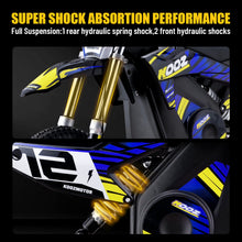 Load image into Gallery viewer, 36V 1000W Electric Dirt Bike for Kids (Blue)